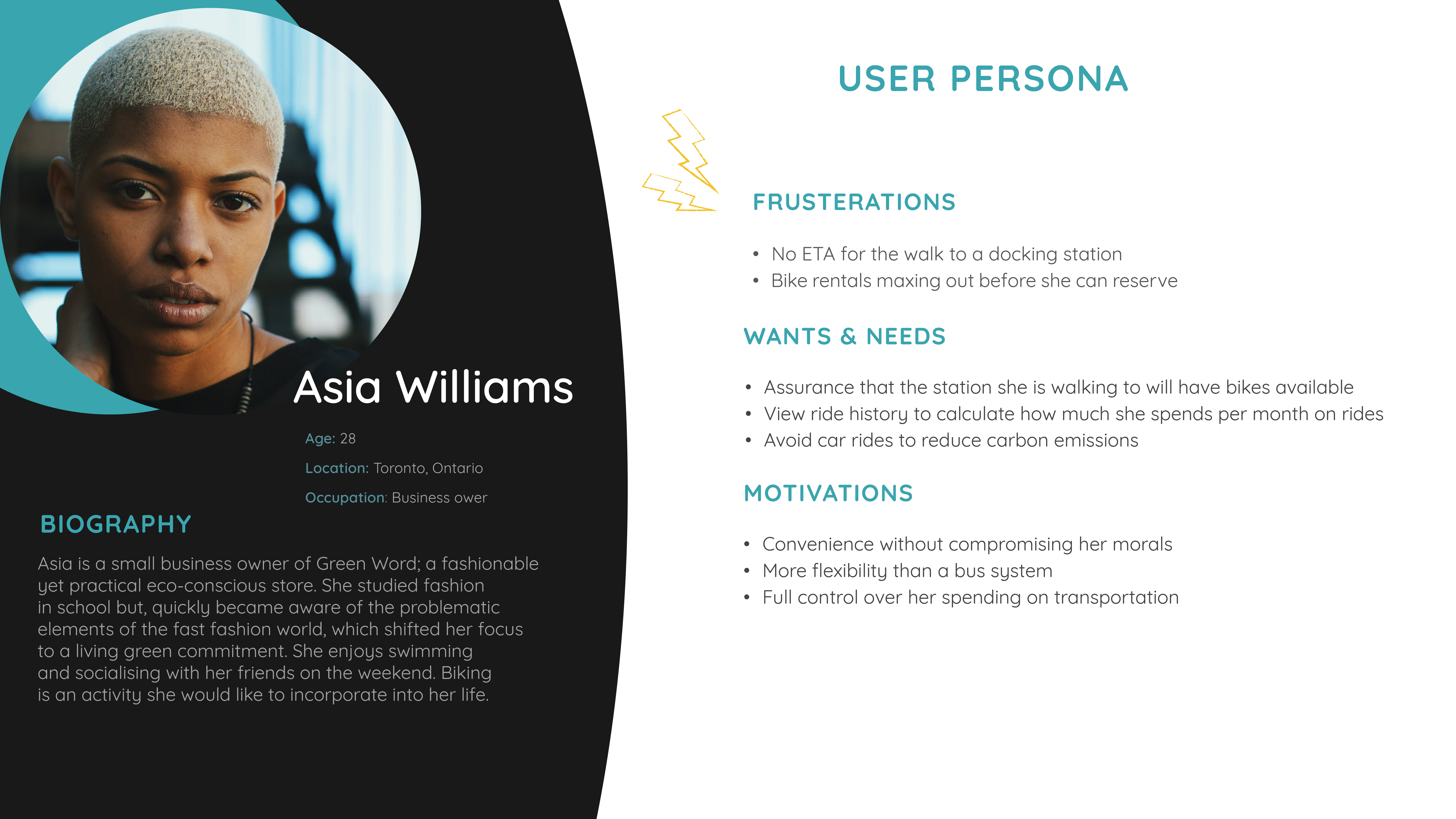 Photo of eCycle user persona